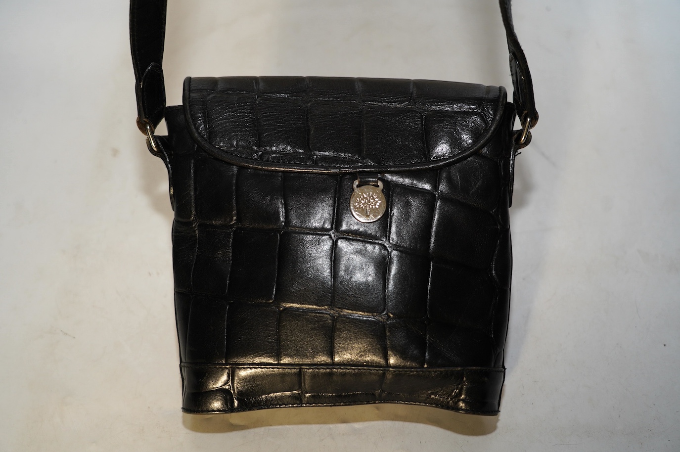 A Mulberry black crossover handbag